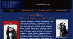 Desktop Screenshot of annieabbott.com