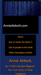 Mobile Screenshot of annieabbott.com